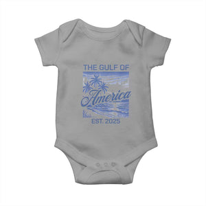 Retro Gulf Of USA Baby Onesie America Est 2025 American Flag TS02 Sport Gray Print Your Wear