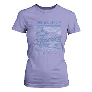 Retro Gulf Of USA T Shirt For Women America Est 2025 American Flag TS02 Violet Print Your Wear