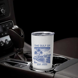 Retro Gulf Of USA Tumbler Cup America Est 2025 American Flag TS02 Print Your Wear