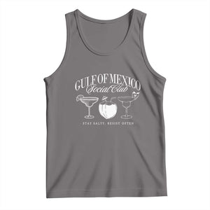 Retro Gulf of Mexico Social Club Tank Top Progressive Liberal TS02 Deep Heather Print Your Wear