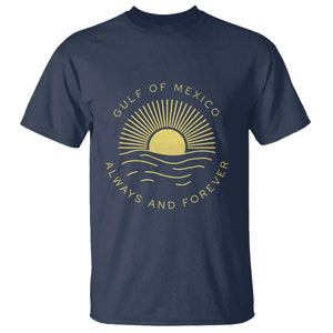 Gulf of Mexico T Shirt Always & Forever Vintage Sunset Political TS02 Navy Print Your Wear
