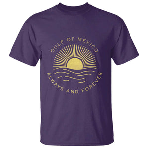 Gulf of Mexico T Shirt Always & Forever Vintage Sunset Political TS02 Purple Print Your Wear