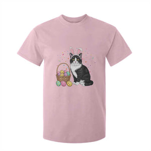 Easter Day Cat Bunny Ears Eggs Graphic T Shirt For Kid TS02 Light Pink Print Your Wear