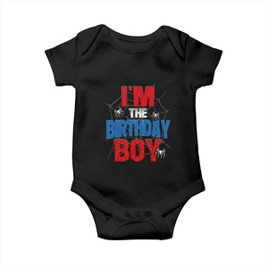 Spider Birthday Boy Baby Onesie Spiders Lover Bday Party TS02 Black Print Your Wear