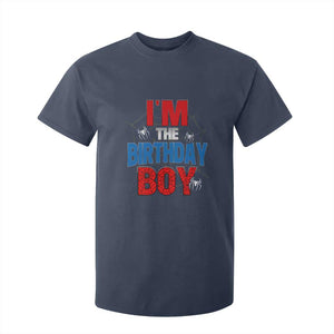 Spider Birthday Boy T Shirt For Kid Spiders Lover Bday Party TS02 Navy Print Your Wear