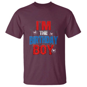 Spider Birthday Boy T Shirt Spiders Lover Bday Party TS02 Maroon Print Your Wear