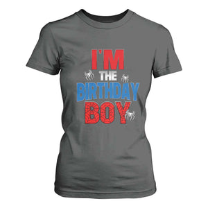 Spider Birthday Boy T Shirt For Women Spiders Lover Bday Party TS02 Dark Heather Print Your Wear