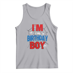 Spider Birthday Boy Tank Top Spiders Lover Bday Party TS02 Athletic Heather Print Your Wear
