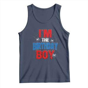 Spider Birthday Boy Tank Top Spiders Lover Bday Party TS02 Navy Print Your Wear