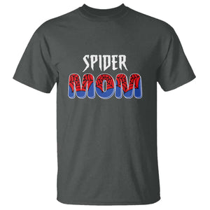 Funny Spider Mom T Shirt Son Birthday Party TS02 Dark Heather Print Your Wear