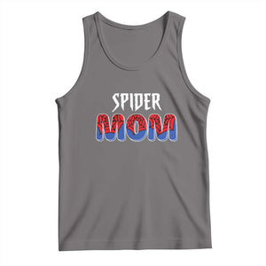 Funny Spider Mom Tank Top Son Birthday Party TS02 Deep Heather Print Your Wear