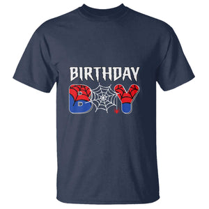 Spider Birthday Boy T Shirt Bday Spiders Party TS02 Navy Print Your Wear