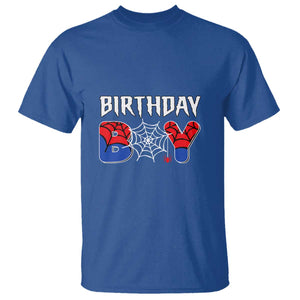 Spider Birthday Boy T Shirt Bday Spiders Party TS02 Royal Blue Print Your Wear