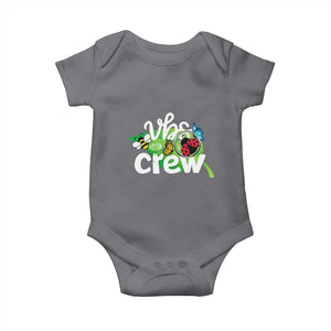 VBS Crew 2025 Baby Onesie Magnified Smallest Insects Adventure Vacation Bible School Squad TS02 Charcoal Print Your Wear