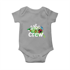 VBS Crew 2025 Baby Onesie Magnified Smallest Insects Adventure Vacation Bible School Squad TS02 Sport Gray Print Your Wear