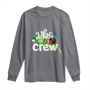 VBS Crew 2025 Long Sleeve Shirt Magnified Smallest Insects Adventure Vacation Bible School Squad TS02 Charcoal Print Your Wear