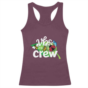 VBS Crew 2025 Racerback Tank Top Magnified Smallest Insects Adventure Vacation Bible School Squad TS02 Maroon Print Your Wear