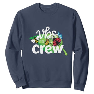 VBS Crew 2025 Sweatshirt Magnified Smallest Insects Adventure Vacation Bible School Squad TS02 Navy Print Your Wear