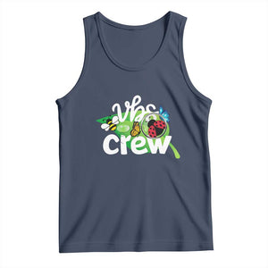 VBS Crew 2025 Tank Top Magnified Smallest Insects Adventure Vacation Bible School Squad TS02 Navy Print Your Wear