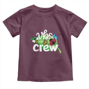 VBS Crew 2025 Toddler T Shirt Magnified Smallest Insects Adventure Vacation Bible School Squad TS02 Maroon Print Your Wear