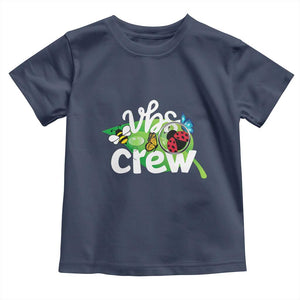VBS Crew 2025 Toddler T Shirt Magnified Smallest Insects Adventure Vacation Bible School Squad TS02 Navy Print Your Wear