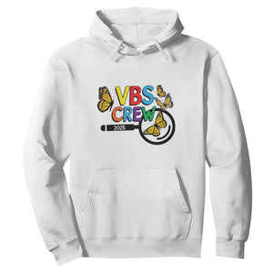 VBS 2025 Hoodie Magnified Vacation Bible School Butterfly VBS Team TS02 White Print Your Wear