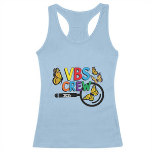 VBS 2025 Racerback Tank Top Magnified Vacation Bible School Butterfly VBS Team TS02 Light Blue Print Your Wear
