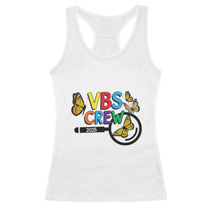 VBS 2025 Racerback Tank Top Magnified Vacation Bible School Butterfly VBS Team TS02 White Print Your Wear