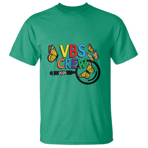 VBS 2025 T Shirt Magnified Vacation Bible School Butterfly VBS Team TS02 Irish Green Print Your Wear