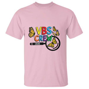 VBS 2025 T Shirt Magnified Vacation Bible School Butterfly VBS Team TS02 Light Pink Print Your Wear