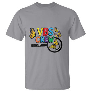 VBS 2025 T Shirt Magnified Vacation Bible School Butterfly VBS Team TS02 Sport Gray Print Your Wear