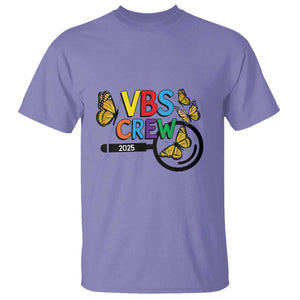 VBS 2025 T Shirt Magnified Vacation Bible School Butterfly VBS Team TS02 Violet Print Your Wear
