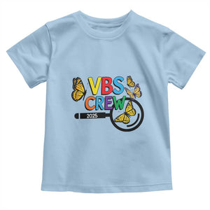VBS 2025 Toddler T Shirt Magnified Vacation Bible School Butterfly VBS Team TS02 Light Blue Print Your Wear