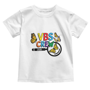 VBS 2025 Toddler T Shirt Magnified Vacation Bible School Butterfly VBS Team TS02 White Print Your Wear