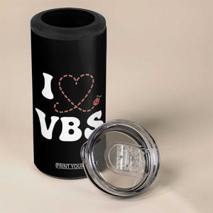 I Love VBS 2025 4 in 1 Can Cooler Tumbler Vacation Bible School Ladybug VBS Team TS02 Print Your Wear