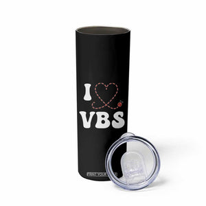 I Love VBS 2025 Skinny Tumbler Vacation Bible School Ladybug VBS Team TS02 Print Your Wear
