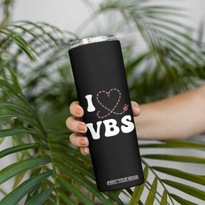 I Love VBS 2025 Skinny Tumbler Vacation Bible School Ladybug VBS Team TS02 Print Your Wear