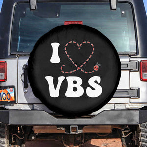I Love VBS 2025 Spare Tire Cover Vacation Bible School Ladybug VBS Team TS02 No hole Black Print Your Wear