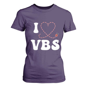 I Love VBS 2025 T Shirt For Women Vacation Bible School Ladybug VBS Team TS02 Purple Print Your Wear