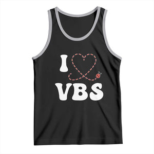 I Love VBS 2025 Tank Top Vacation Bible School Ladybug VBS Team TS02 Black Athletic Heather Print Your Wear