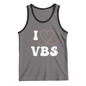 I Love VBS 2025 Tank Top Vacation Bible School Ladybug VBS Team TS02 Deep Heather Black Print Your Wear