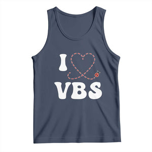 I Love VBS 2025 Tank Top Vacation Bible School Ladybug VBS Team TS02 Navy Print Your Wear