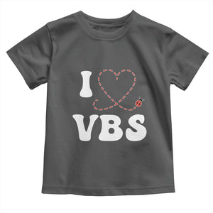 I Love VBS 2025 Toddler T Shirt Vacation Bible School Ladybug VBS Team TS02 Dark Heather Print Your Wear