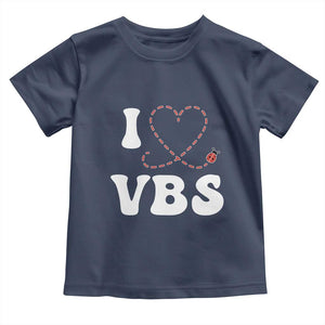 I Love VBS 2025 Toddler T Shirt Vacation Bible School Ladybug VBS Team TS02 Navy Print Your Wear