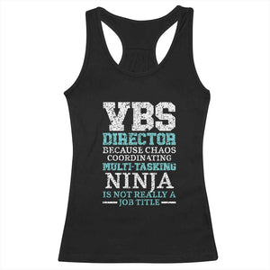 VBS Director Racerback Tank Top Vacation Bible School Christian Teacher TS02 Black Print Your Wear
