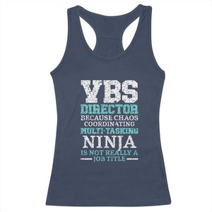 VBS Director Racerback Tank Top Vacation Bible School Christian Teacher TS02 Navy Print Your Wear