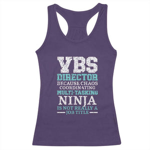 VBS Director Racerback Tank Top Vacation Bible School Christian Teacher TS02 Purple Print Your Wear