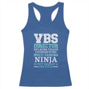 VBS Director Racerback Tank Top Vacation Bible School Christian Teacher TS02 Royal Blue Print Your Wear