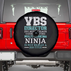 VBS Director Spare Tire Cover Vacation Bible School Christian Teacher TS02 Black Print Your Wear