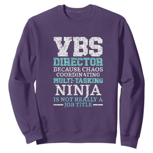 VBS Director Sweatshirt Vacation Bible School Christian Teacher TS02 Purple Print Your Wear